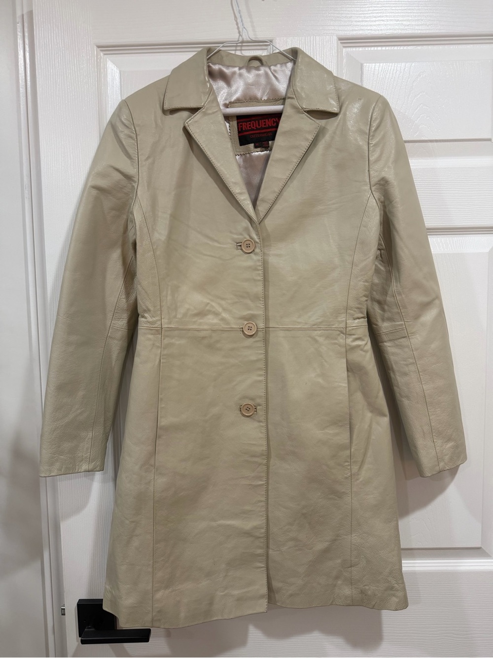 Vintage Stone Colored 100% Leather jacket